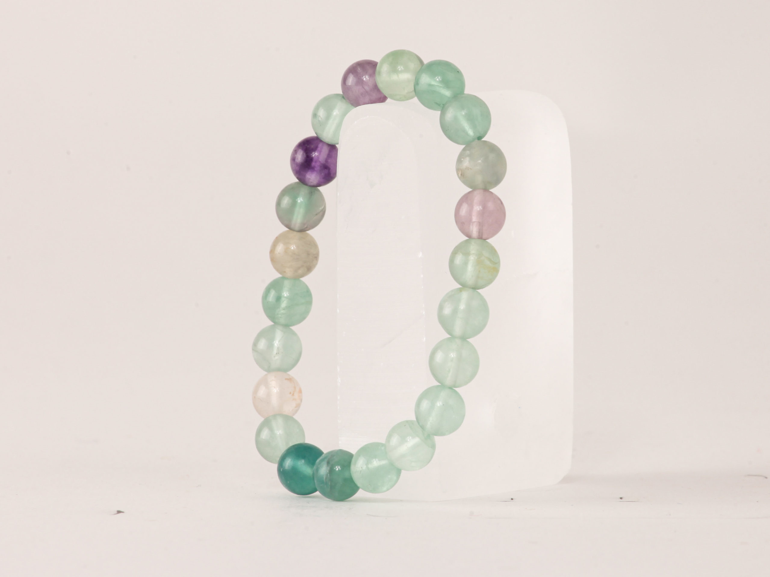 Bracelet Fluorite perles 8mm