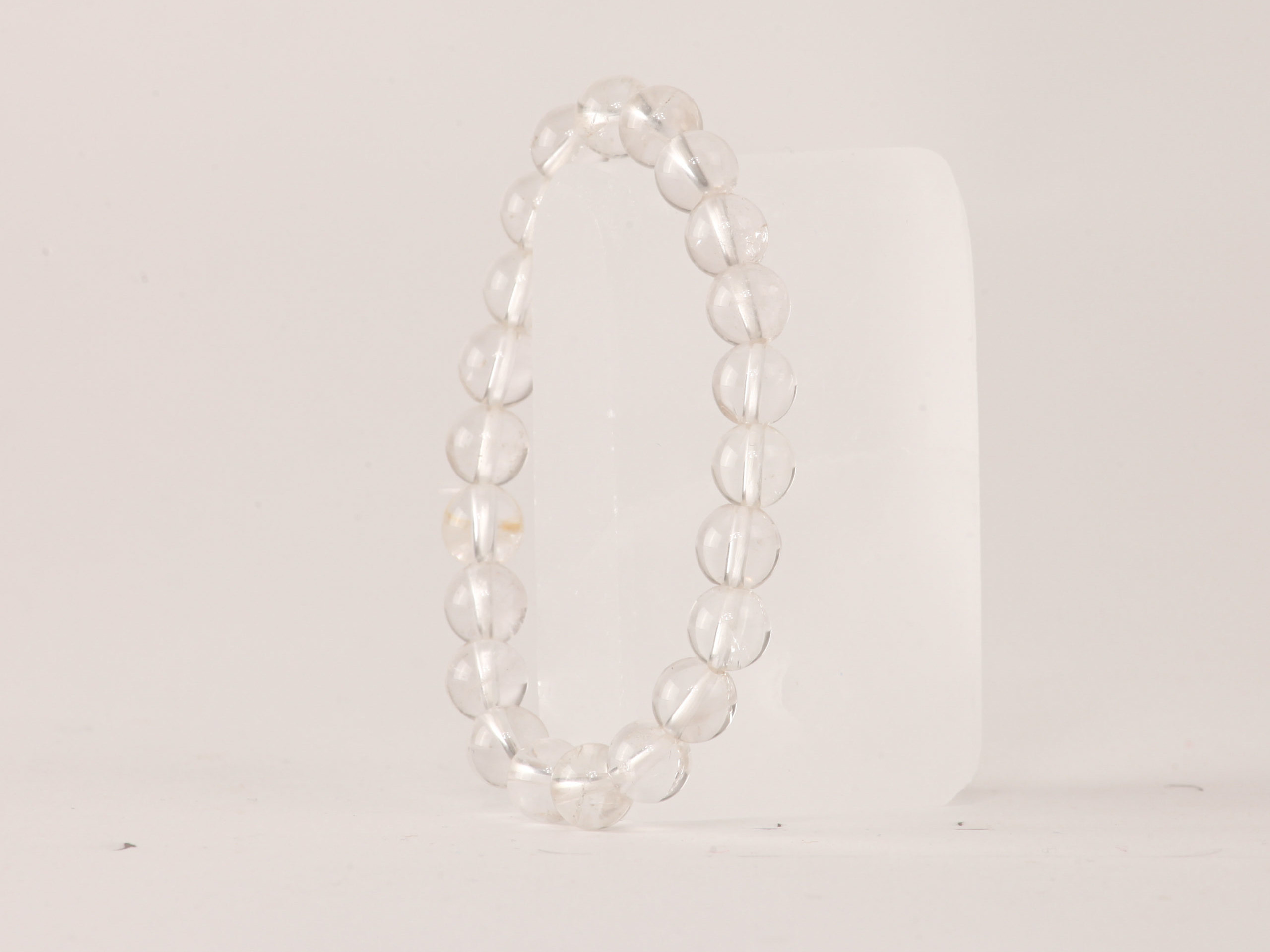 Bracelet Cristal de Roche perles 8mm