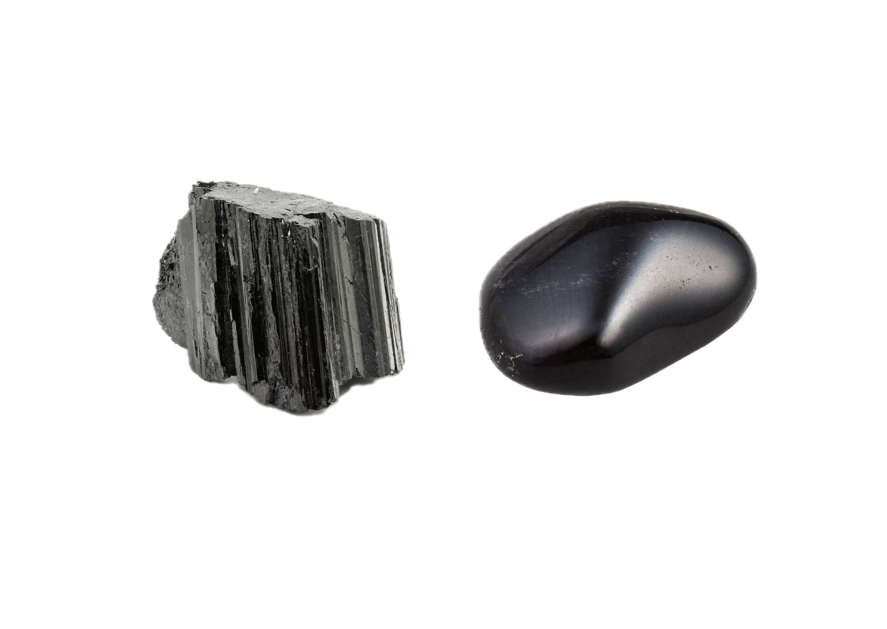 tourmaline noire et obsidienne noire