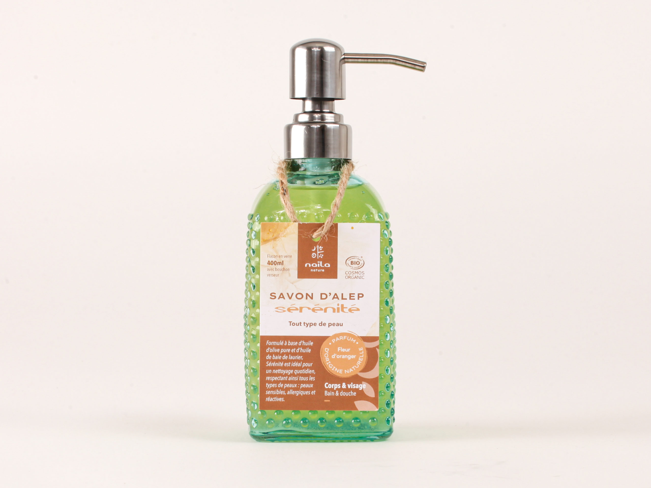 Savon d'Alep liquide fleur d'oranger 