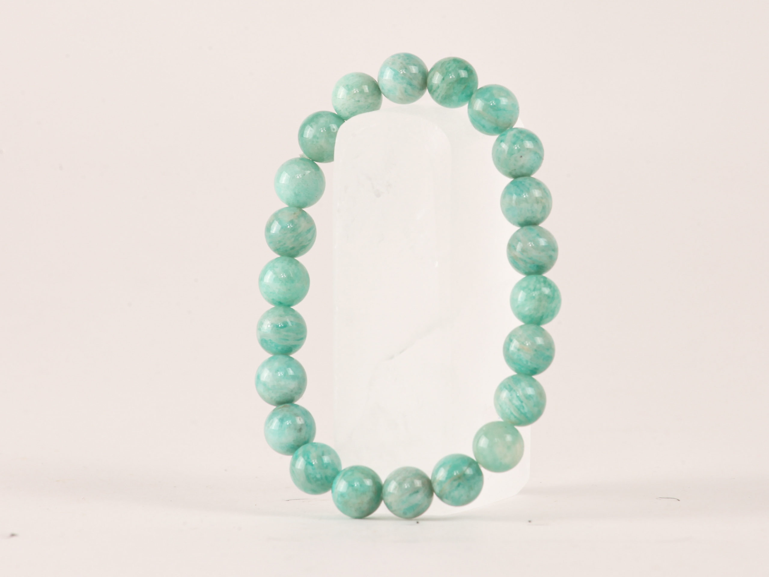 Bracelet Amazonite 'AA' perles 8mm