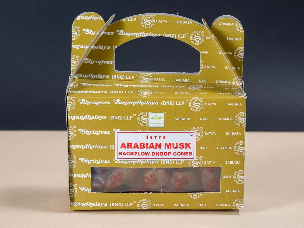 Encens Satya Musc arabe en cônes à refoulement