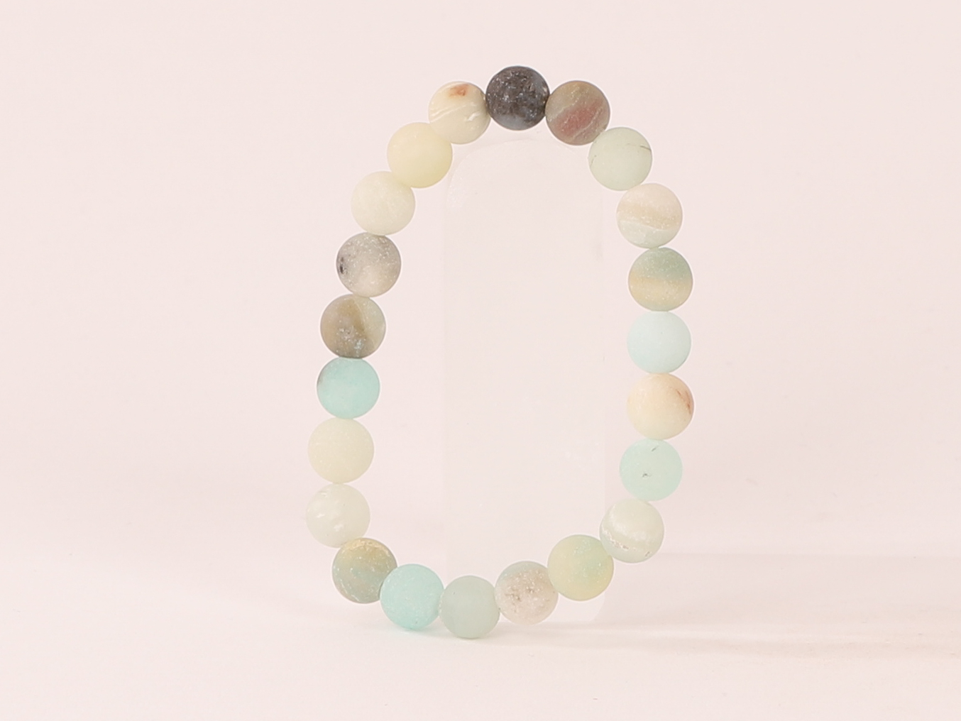 Bracelet Amazonite Multi ‘A’ perles 8mm