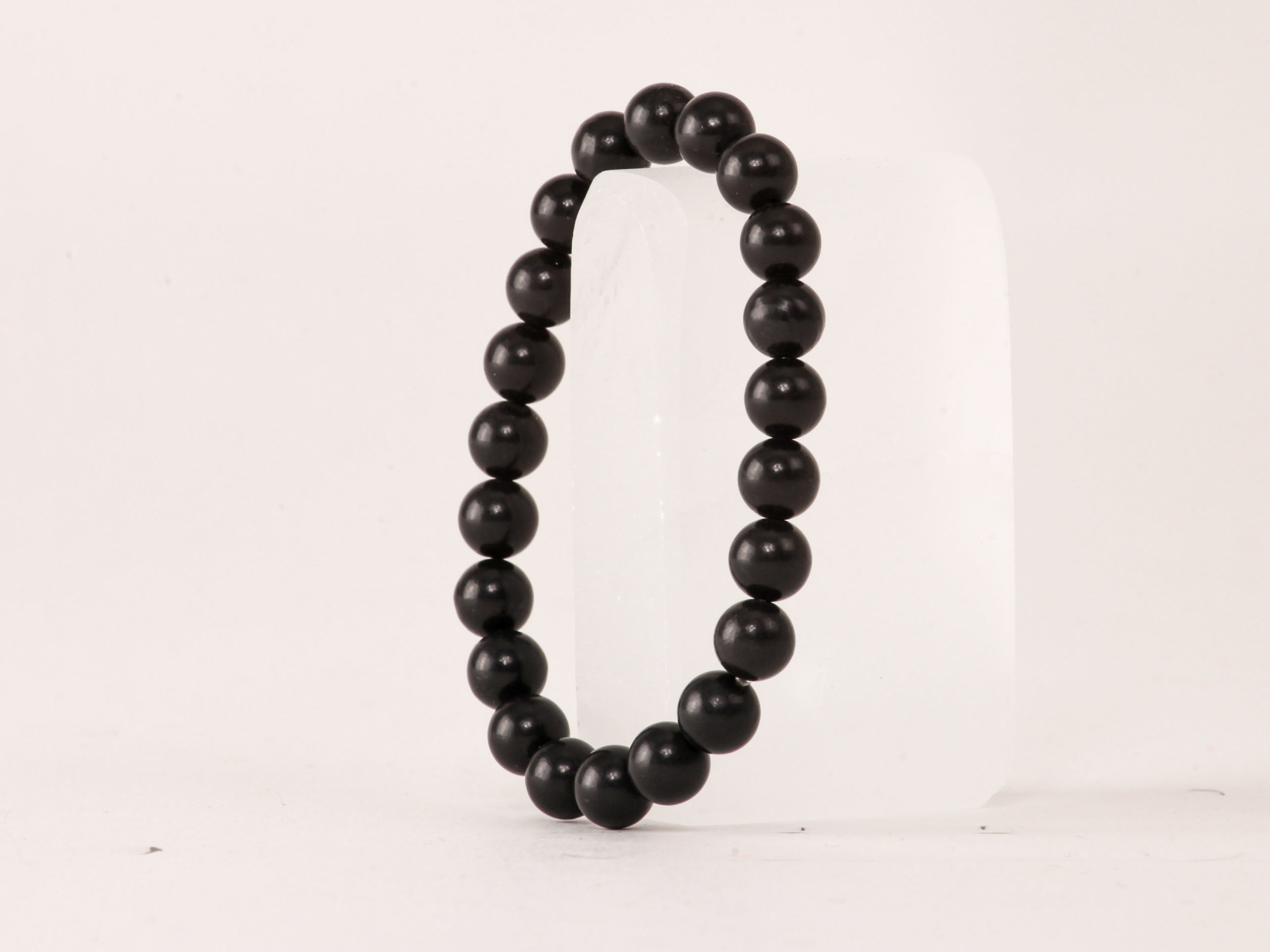 Bracelet Shungite 'A' perles 8mm