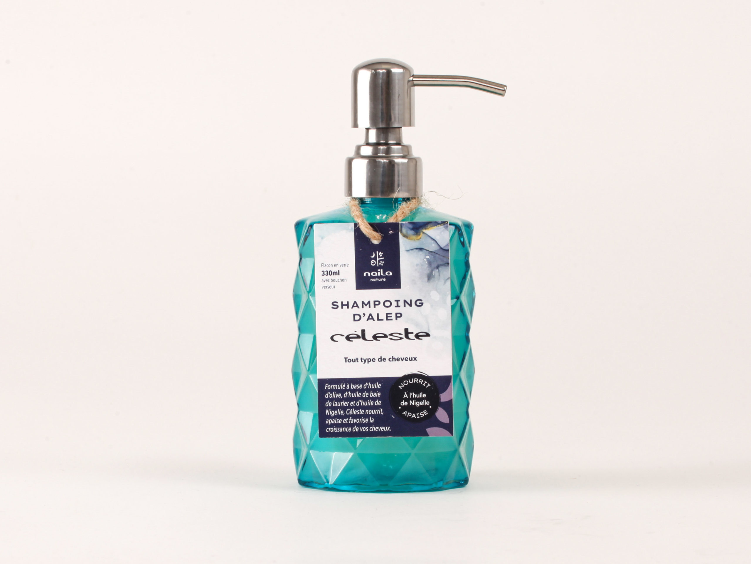 Shampoing d'Alep liquide à huile de nigelle 
