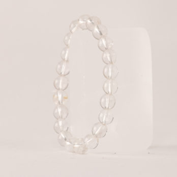 Bracelet Cristal de Roche 'A' perles 8mm