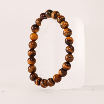 Bracelet Œil de Tigre 'A' perles 8mm