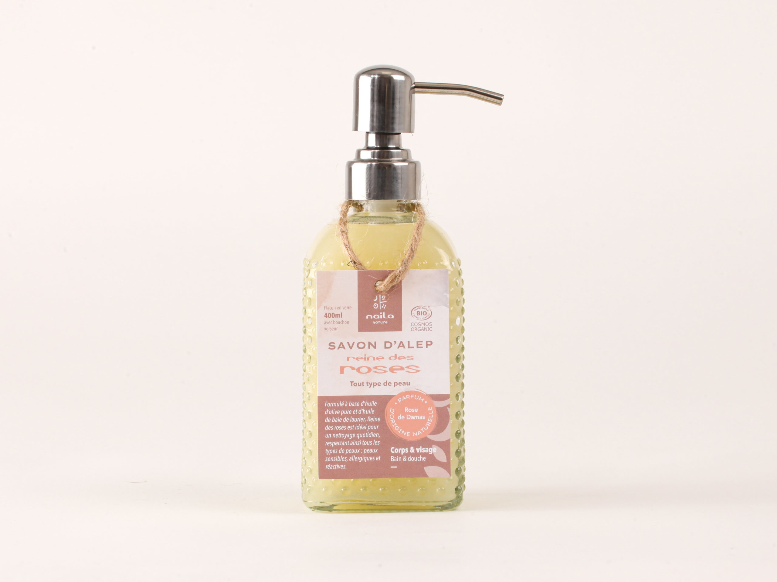 Savon d'Alep liquide fleur d'oranger "Sérénité" certifié BIO