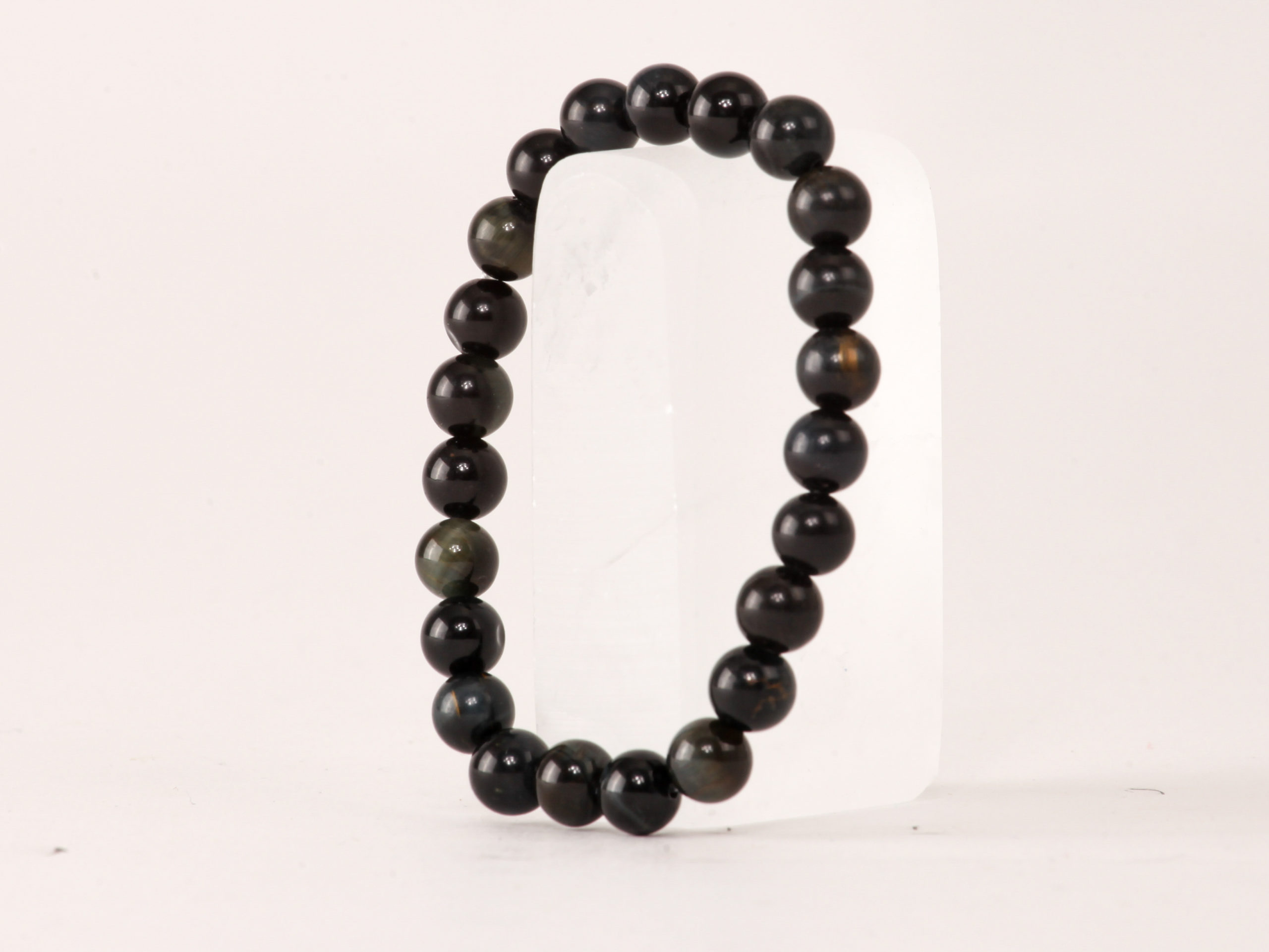 Bracelet Œil de Faucon 'AA' perles 8mm