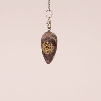 Pendule Améthyste fleur de vie