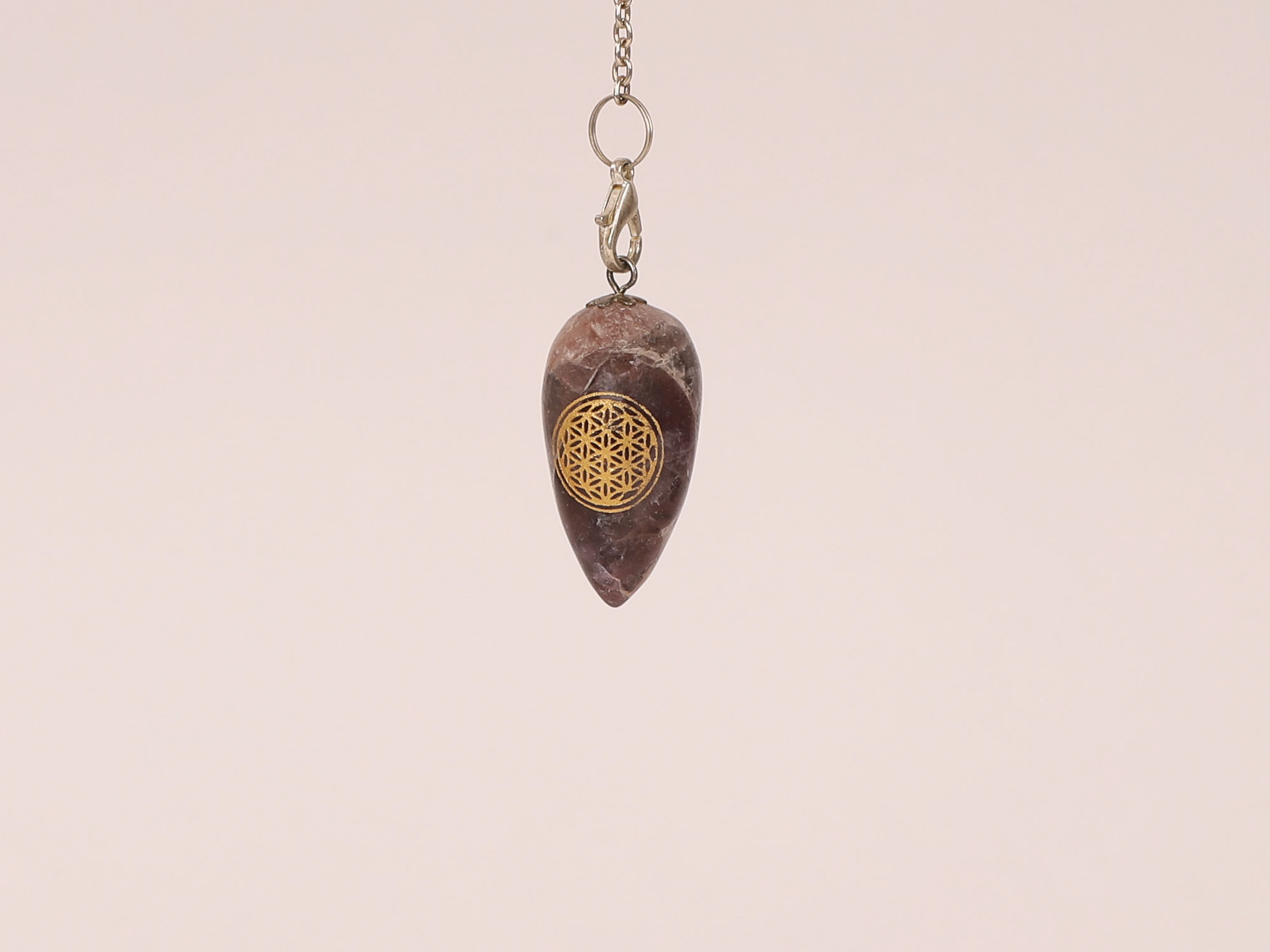 Pendule Améthyste fleur de vie