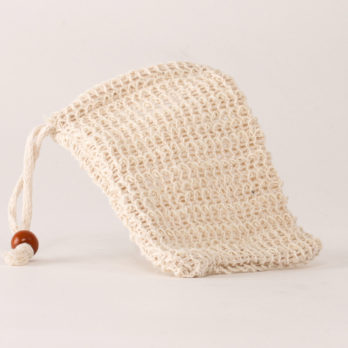 Lot de 5 gants en sisal naturel avec un cordon de serrage