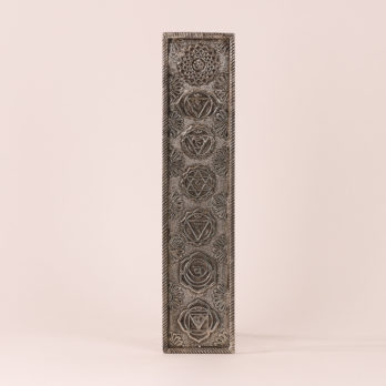 Porte-encens métal argenté 7 Chakras