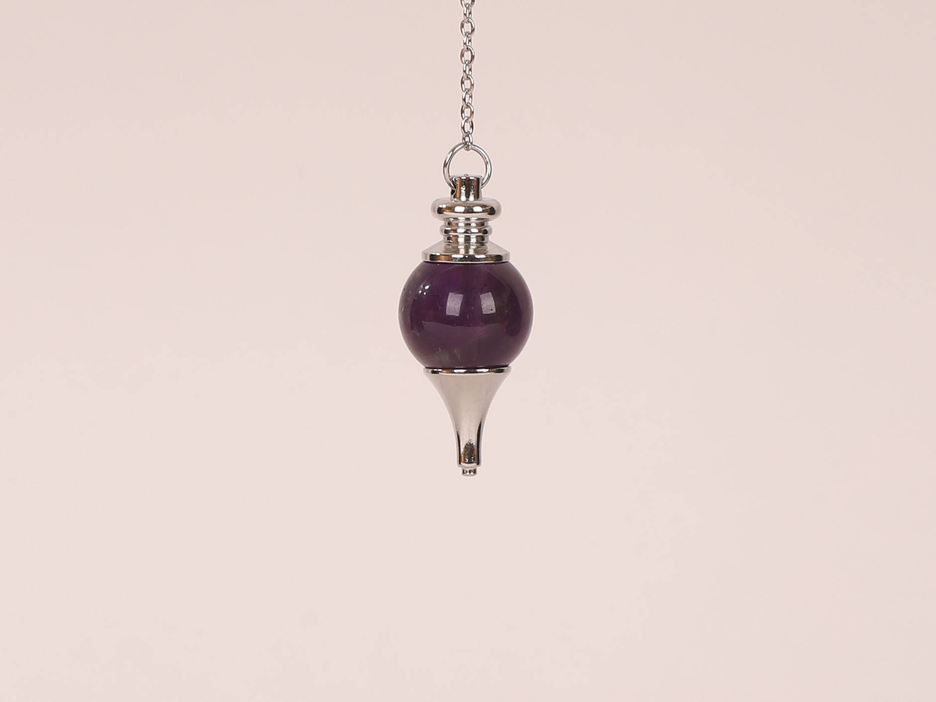 Pendule Améthyste sphérique