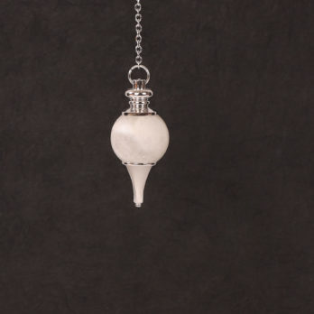 Pendule Pierre de Lune Blanche sphérique