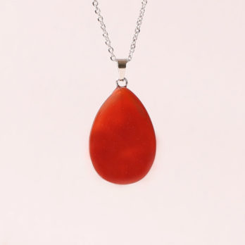 Pendentif Cornaline en forme de larme