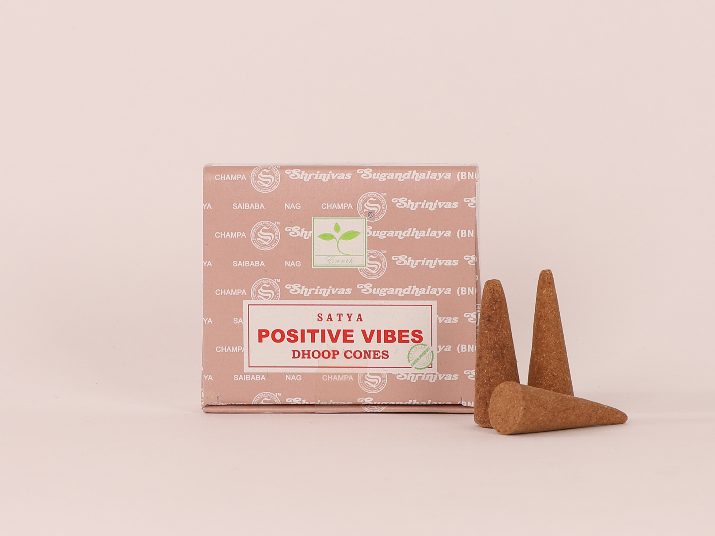 Lot de 5 encens  Satya Positive vibes en cônes