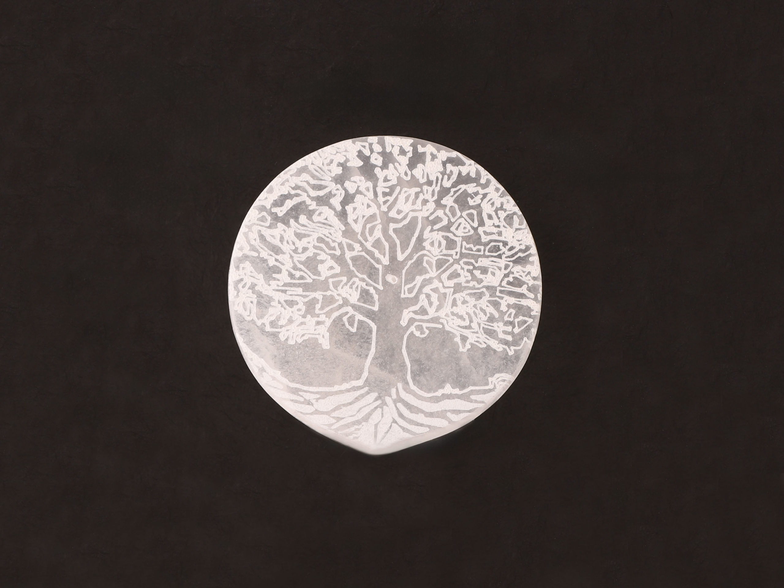 Porte-encens sélénite Arbre de vie