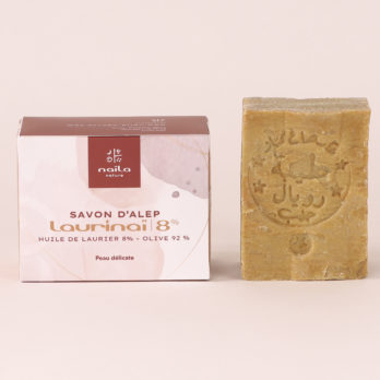 Lot de 3 savons d'Alep authentiques 8% "Laurinaï"