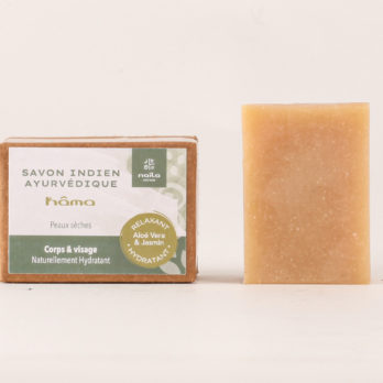 Lot de 2 savons Ayurvédiques Aloe Vera & Jasmin "Kâma"