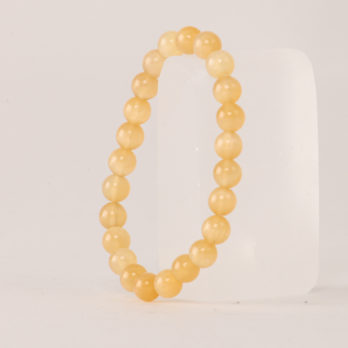 Bracelet Calcite Orange 'A' perles 8mm
