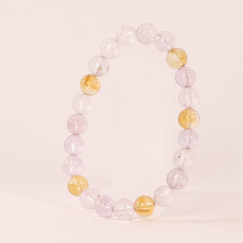 Bracelet Amétrine ‘’AA’ perles 8mm