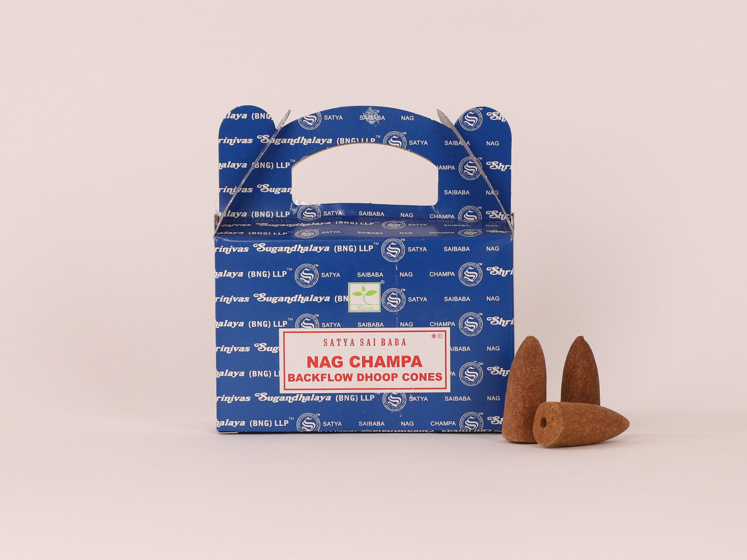 Lot de 3 encens  Satya Nag champa en cônes à refoulement