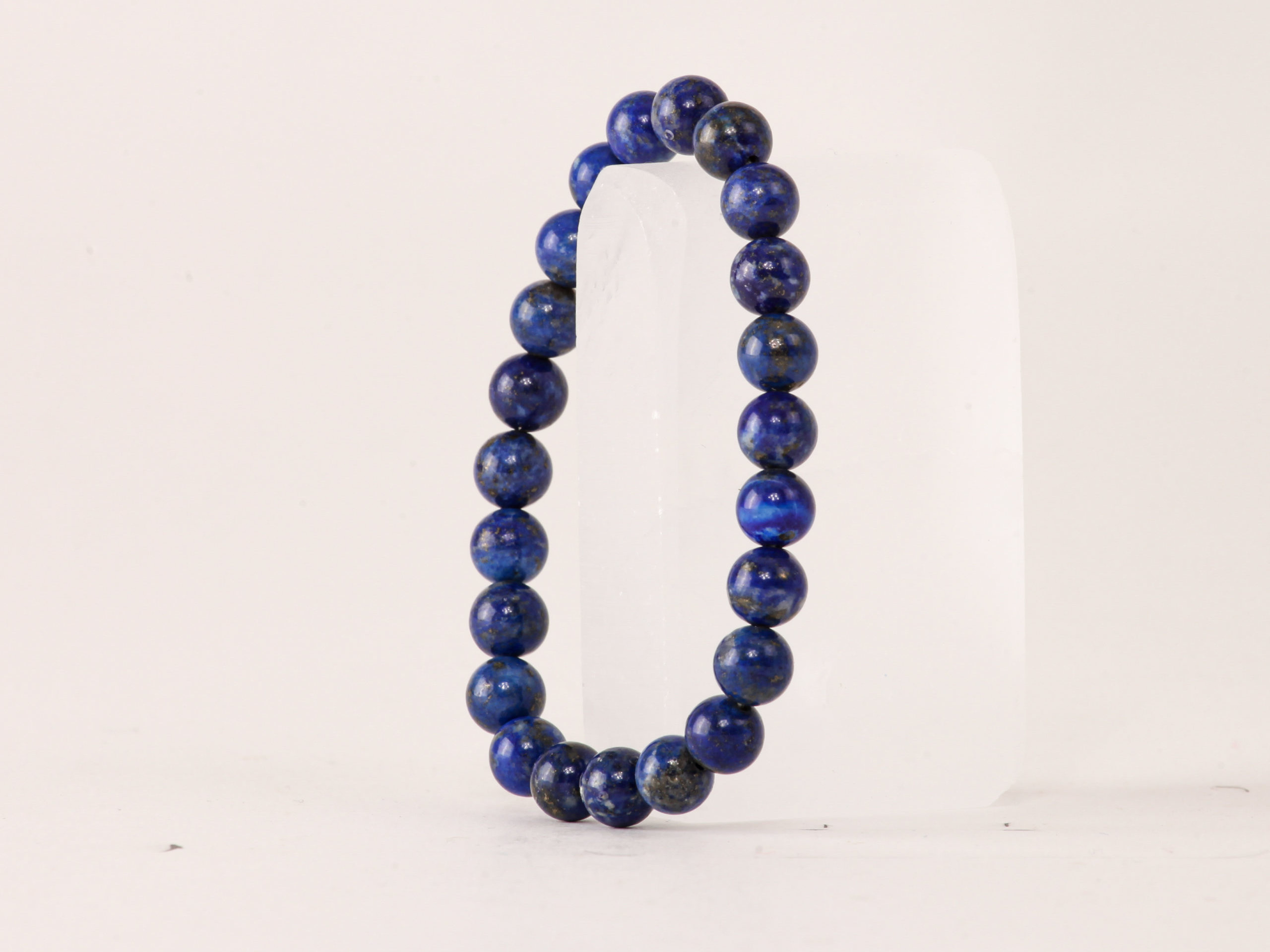 Bracelet Lapis Lazuli 'AA' perles 8mm