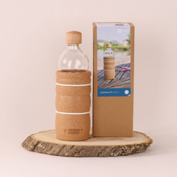 Gourde Lagoena avec fleur de vie blanche - 0.7L