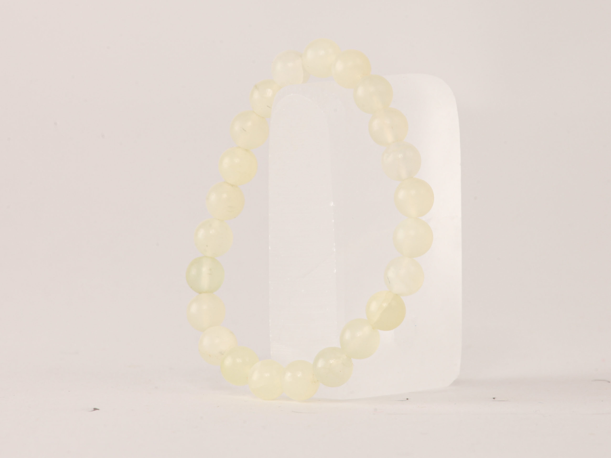 Bracelet Jade Verte 'A' perles 8mm