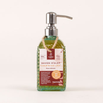 Savon d'Alep liquide 20% "Laurinaï" certifié BIO
