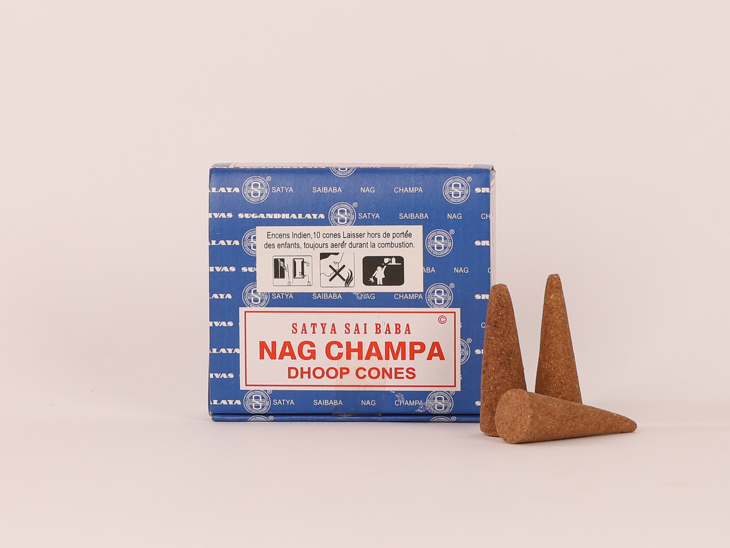Lot de 5 encens Satya Nag champa en cônes