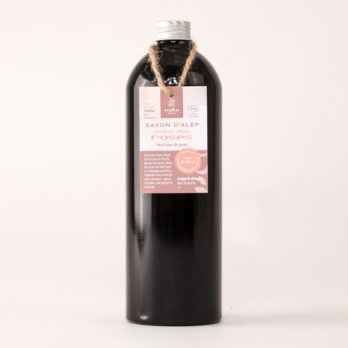 Savon d'Alep liquide rose de Damas "Reine des roses" certifié Bio