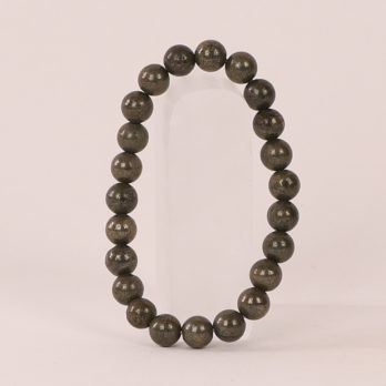 Bracelet Pyrite 'A'  perles 8mm