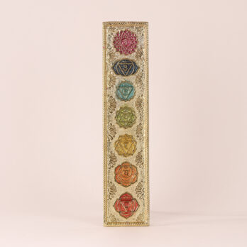 Porte-encens métal doré 7 Chakras