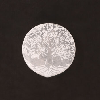 Porte-encens sélénite Arbre de vie