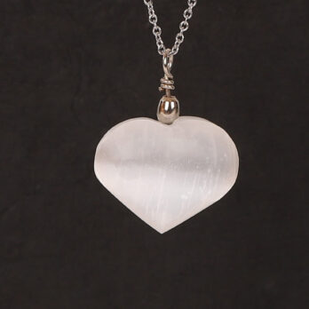 Pendentif Cœur Sélénite