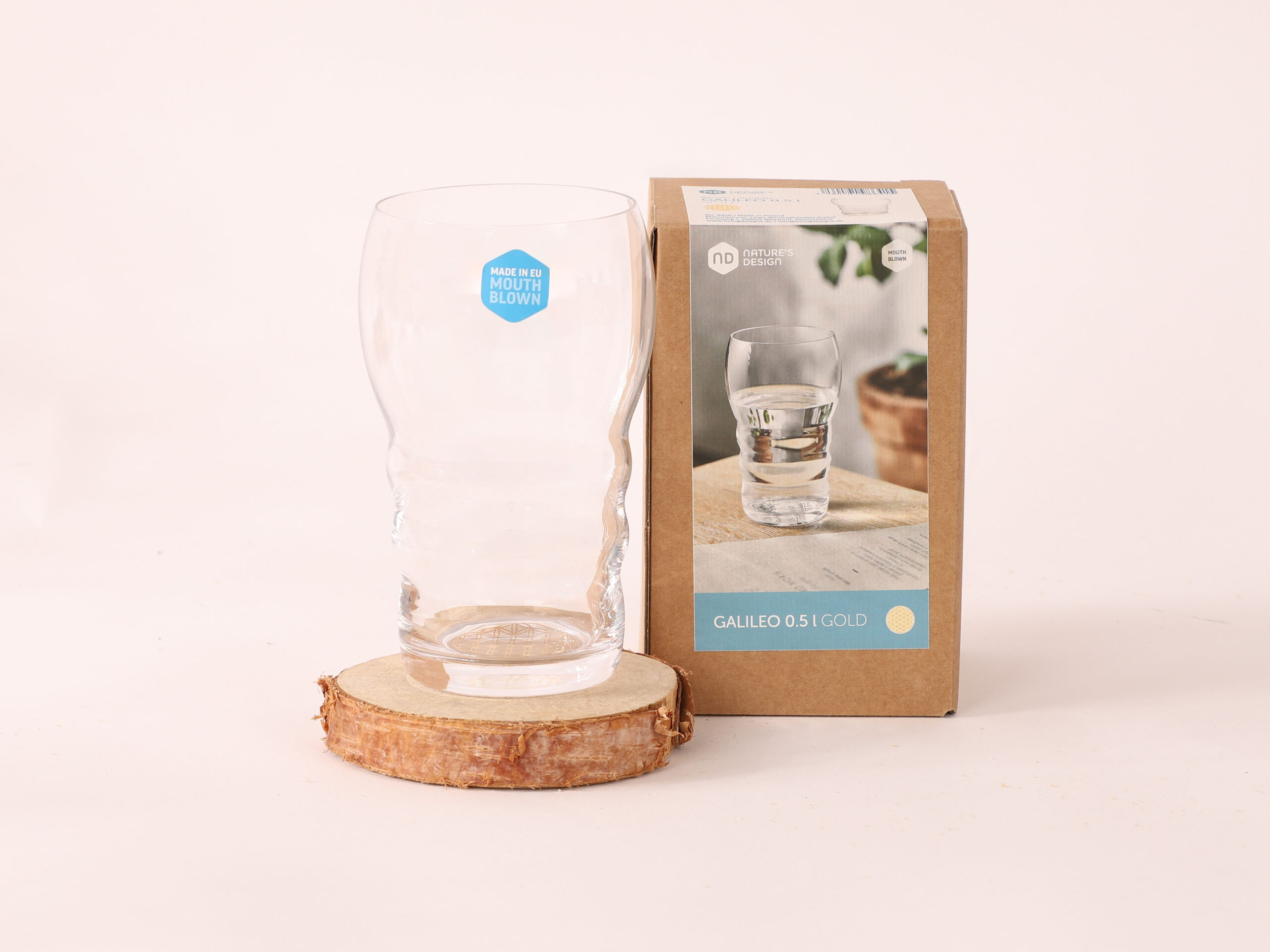 Natures-Design Galileo verre fleur de vie or