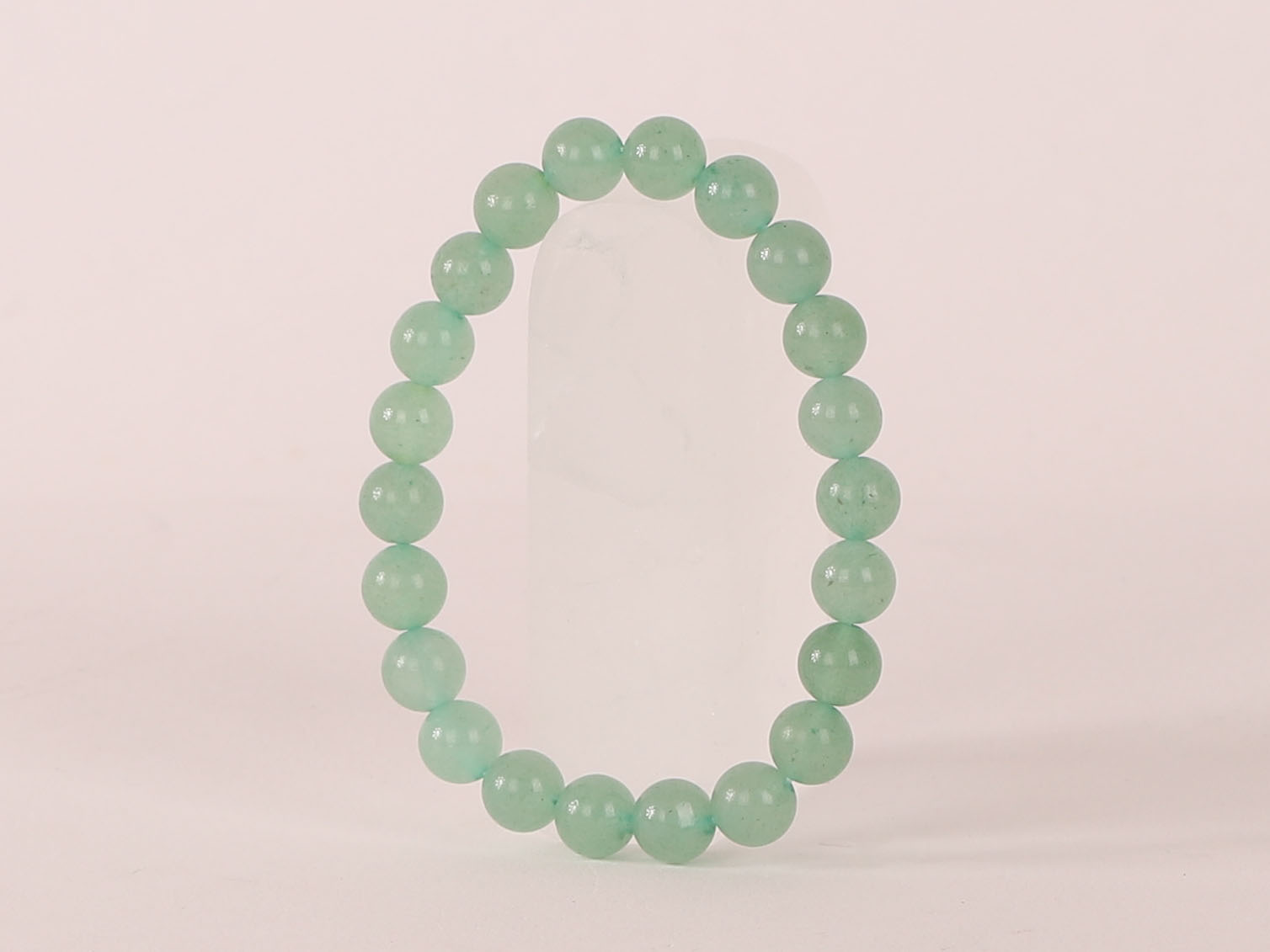 Bracelet Aventurine Verte 'A' perles 8mm