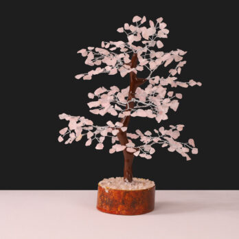 Arbre du Bonheur Quartz Rose 25 cm