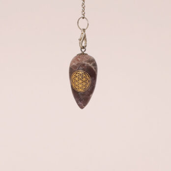 Pendule Améthyste fleur de vie