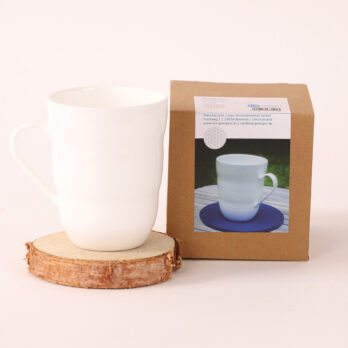 Natures-Design Shinno mug fleur de vie gris argenté