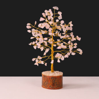 Arbre du Bonheur Quartz Rose 19 cm