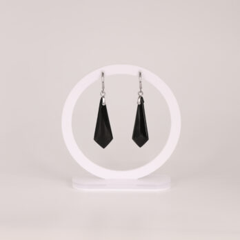 Boucles d'oreilles cravate en Tourmaline attache ronde