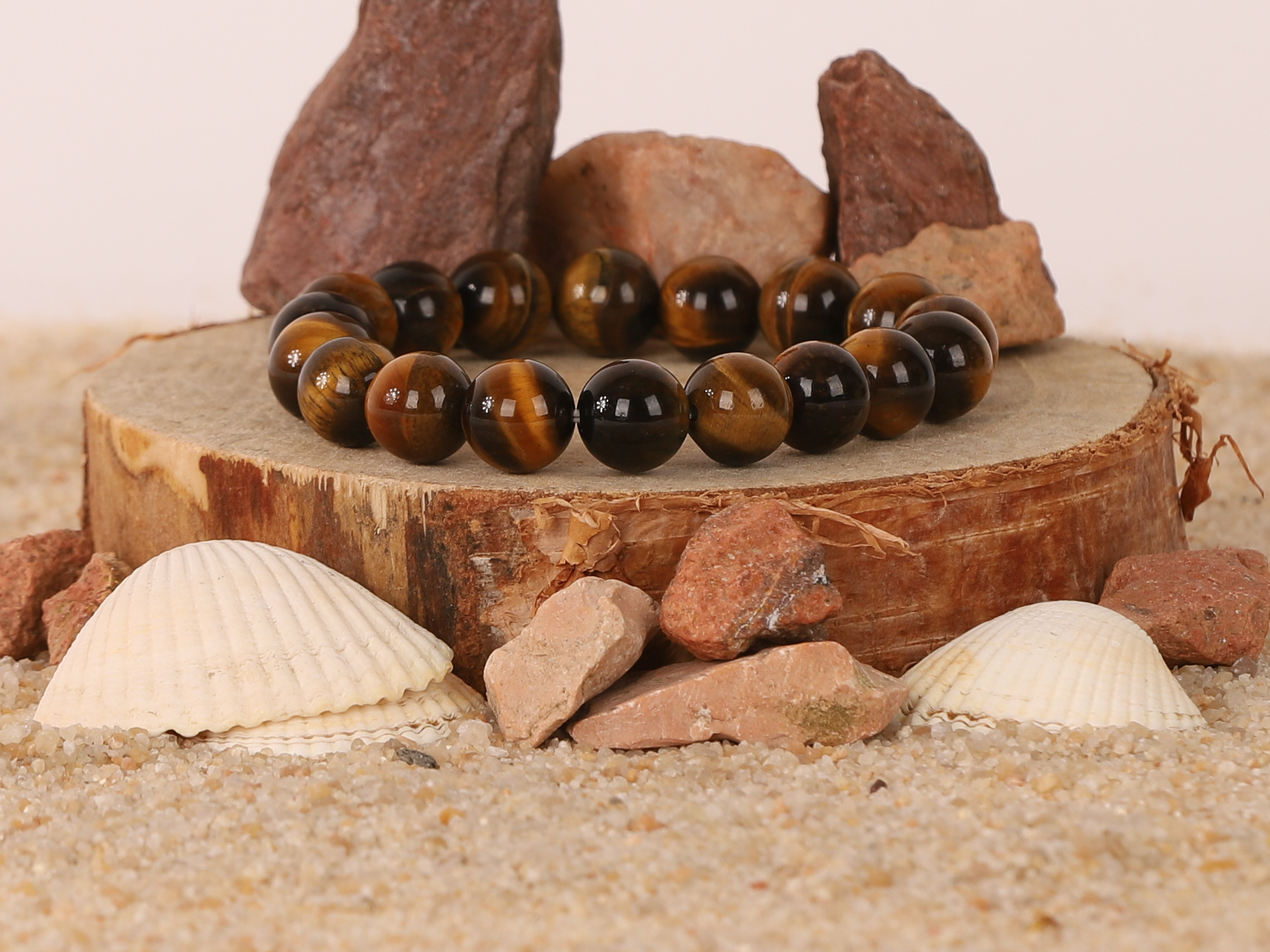Bracelet Œil du Tigre 'A' perles 10mm 4 3EJaAh499 xMvuw