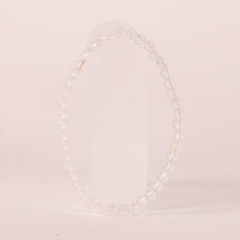 Bracelet Cristal de Roche 'A' perles 4mm