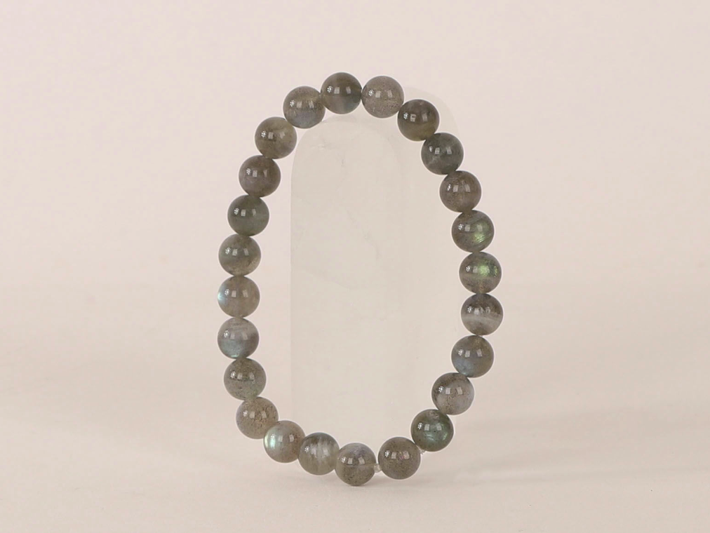 Bracelet Labradorite 'AA' perles 8mm