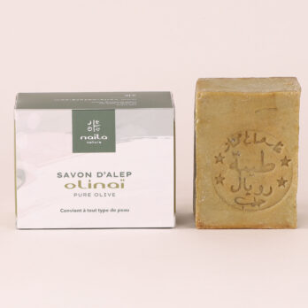 Lot de 3 savons d'Alep authentiques pur olive "Olinaï"