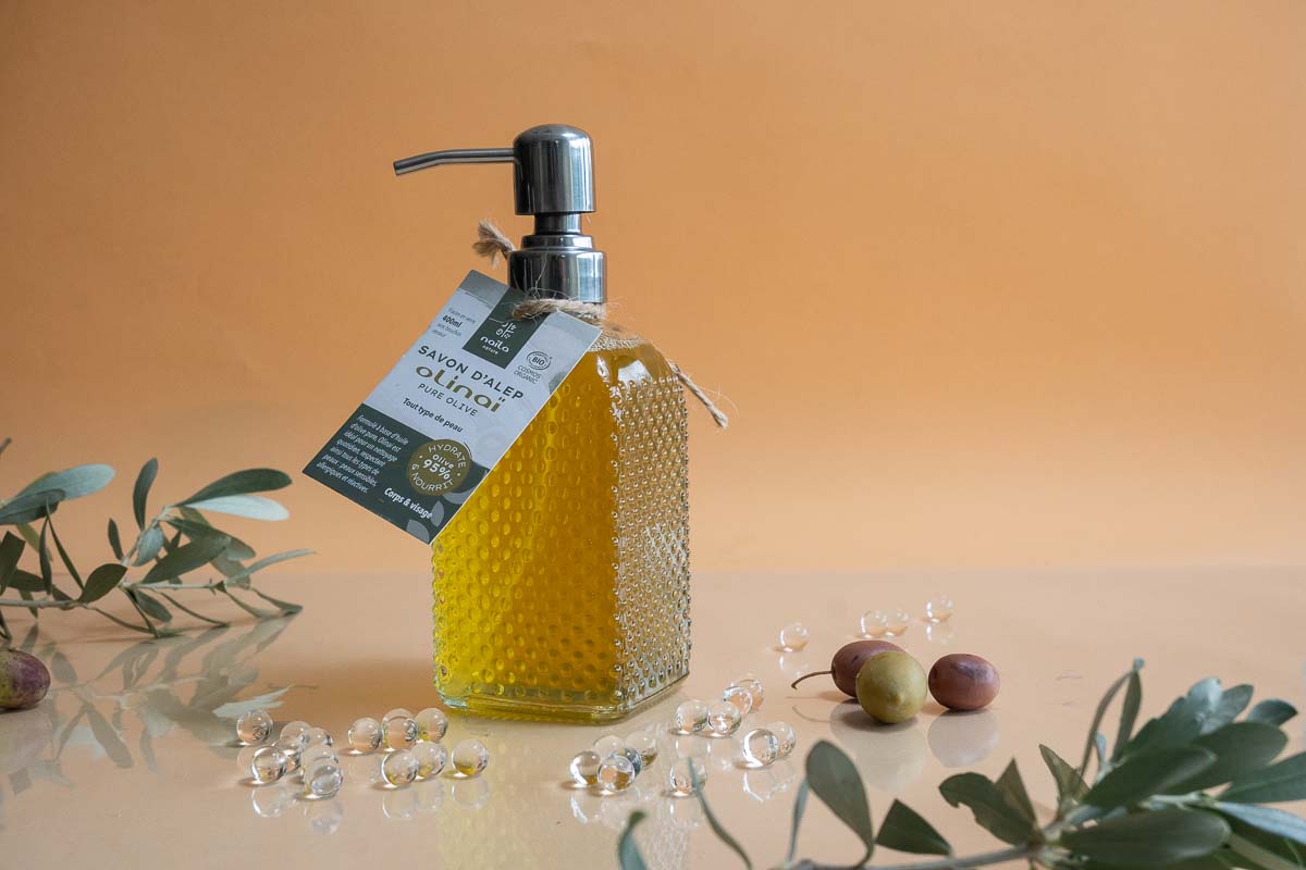 Savon d'Alep liquide pure olive "Olinaï" certifié BIO 5 E TjtJjK6L9uqeRdDEF4qgNpt mtpetsB1gaM7fPEh4