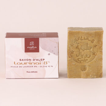 Lot de 3 savons d'Alep authentiques 8% "Laurinaï"